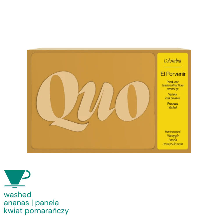 Quo Kolumbia Finca El Porvenir Pink Bourbon filter 200 g | CoffeeLove