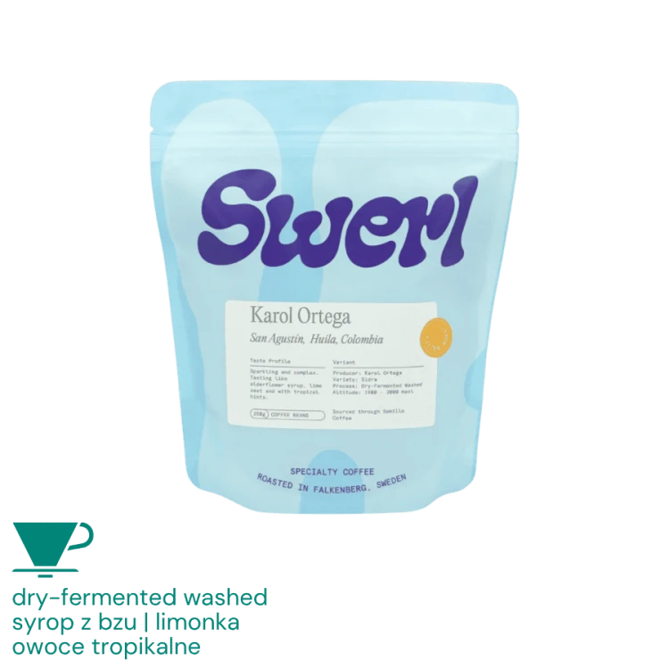 Swerl Coffee Kolumbia Karol Ortega filter 250 g | CoffeeLove