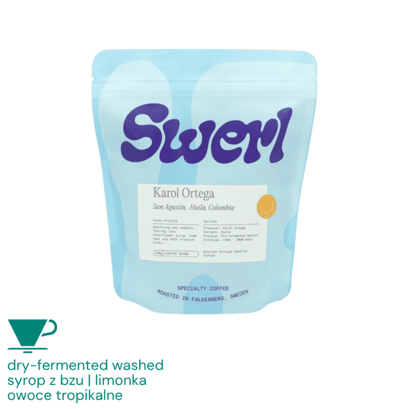 Swerl Coffee Kolumbia Karol Ortega filter 250 g | CoffeeLove