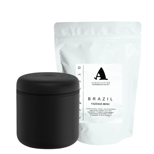Fellow Atmos czarny 0,7 i Audun Brazylia Miaki 250 g | CoffeeLove