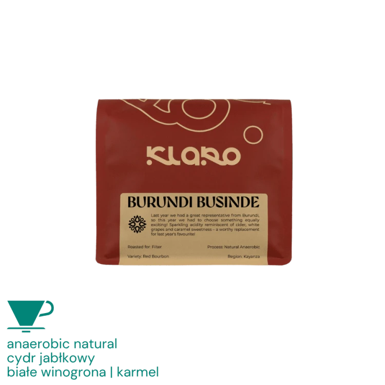 Klaro Burundi Businde filter 200 g | CoffeeLove