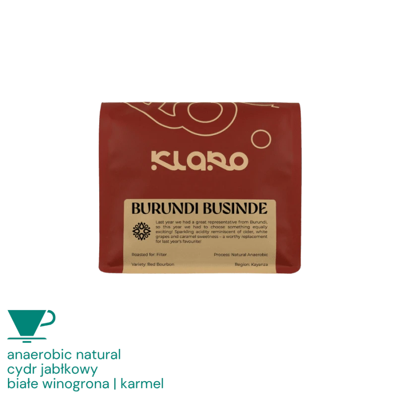 Klaro Burundi Businde filter 200 g | CoffeeLove