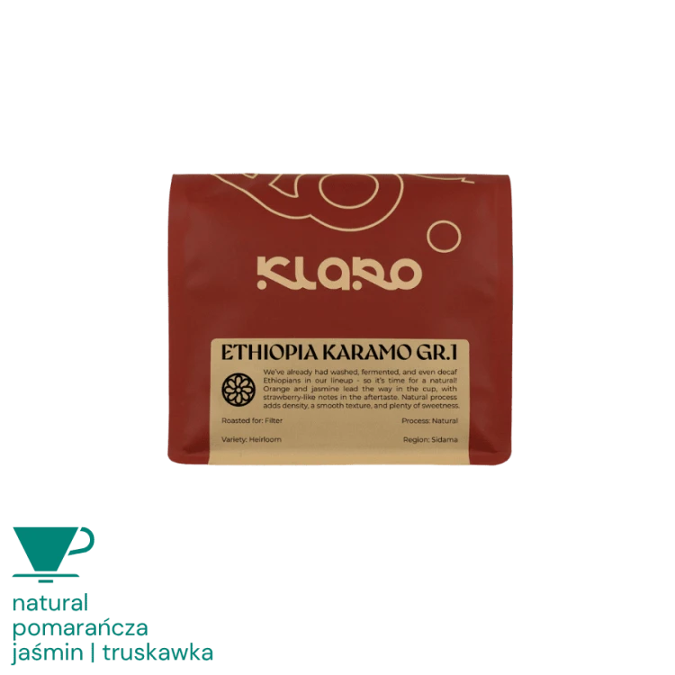Klaro Etiopia Karamo Gr.1 filter 250 g | CoffeeLove