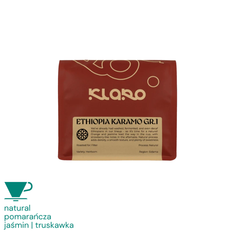 Klaro Etiopia Karamo Gr.1 filter 250 g | CoffeeLove