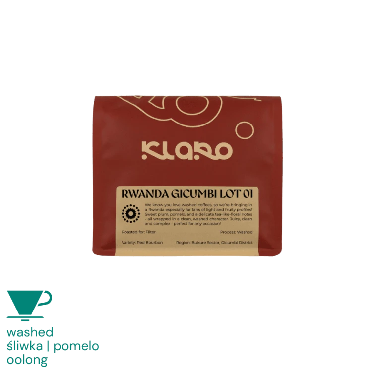 Klaro Rwanda Gicumbi Lot 01 filter 250 g | CoffeeLove