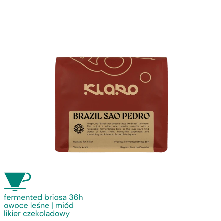 Klaro Brazylia Sao Pedro filter 250 g | CoffeeLove