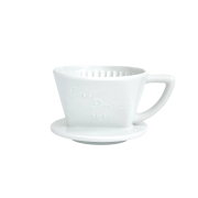 Cafec Arita Ware Trapezoid Dripper Snowy White 101 | CoffeeLove