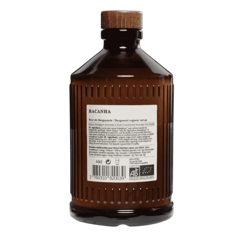 Bacanha syrop o smaku bergamotki 400 ml | CoffeeLove