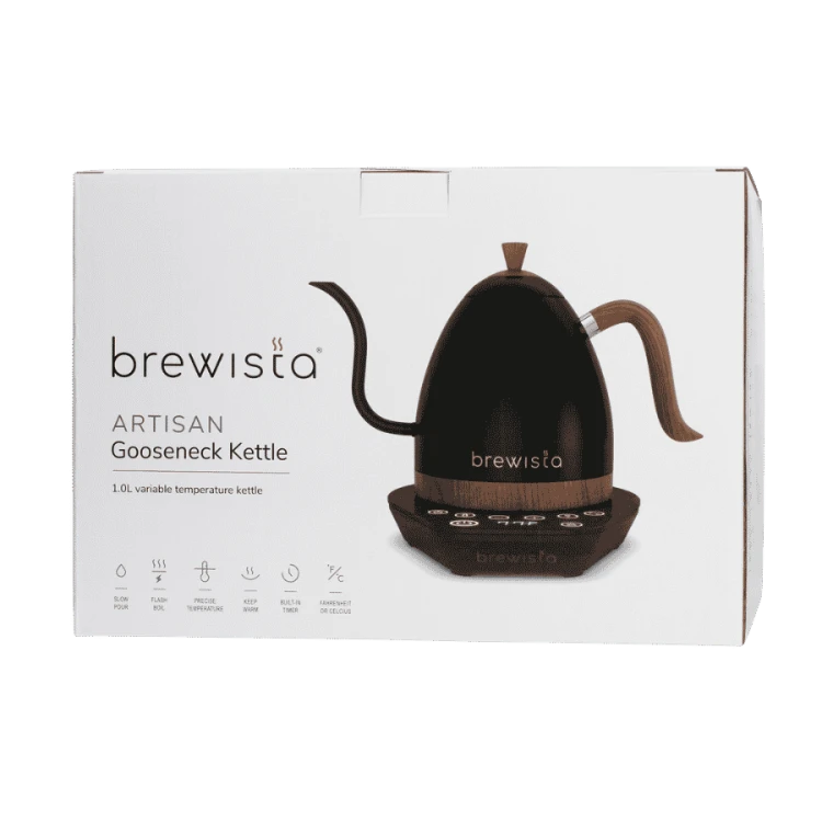 Brewista Artisan Variable Temperature Kettle matte black 1l Czajnik elektryczny czarny mat | CoffeeLove