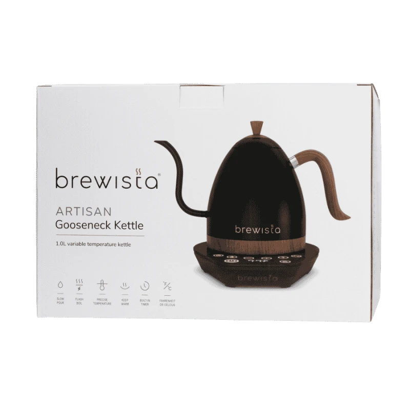 Brewista Artisan Variable Temperature Kettle matte black 1l Czajnik elektryczny czarny mat | CoffeeLove