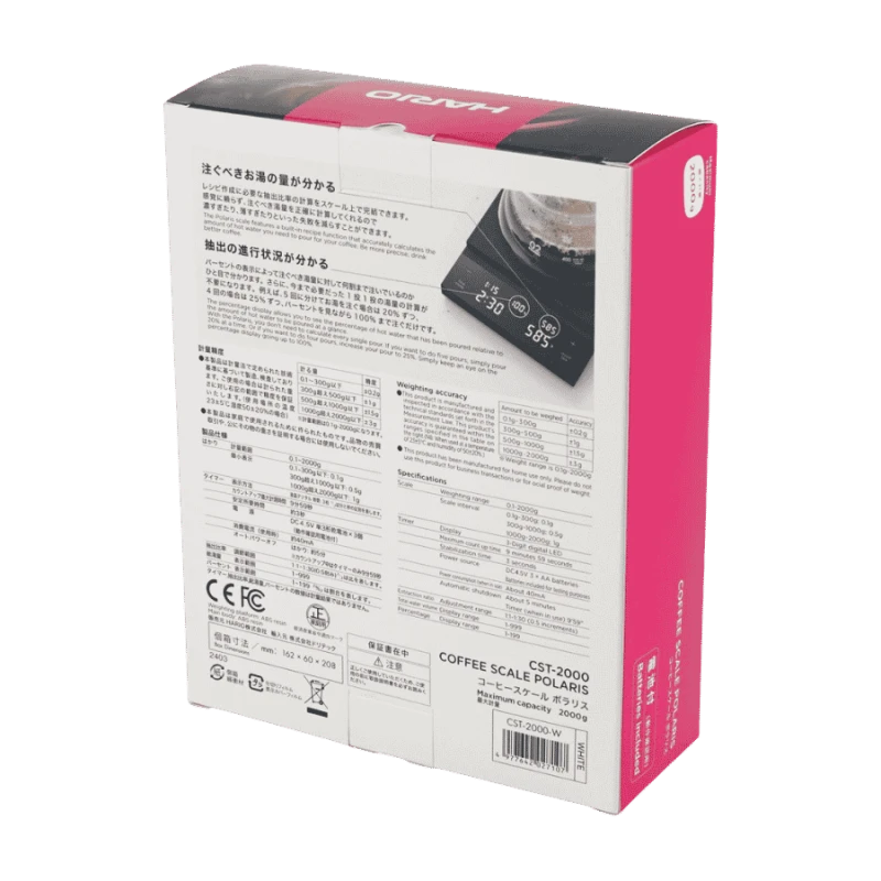 Hario Polaris Scale White waga do kawy | CoffeeLove