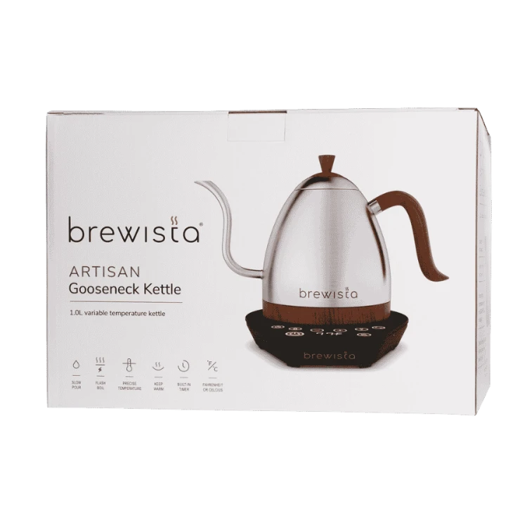 Brewista Artisan Variable Temperature Kettle Srebrny 1l Czajnik elektryczny | CoffeeLove