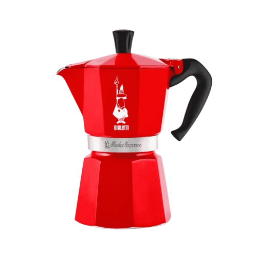 Bialetti Moka Express Nutcracker (6TZ) - kawiarka (240 ml) czerwona