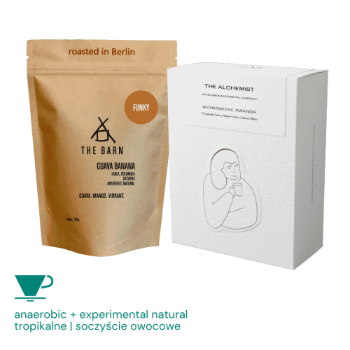Zestaw 2x250g (Filter): The Barn Kolumbia Guava Banana + DAK Rwanda Alchemist | CoffeeLove