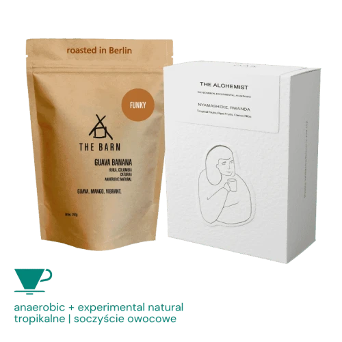 Zestaw 2x250g (Filter): The Barn Kolumbia Guava Banana + DAK Rwanda Alchemist