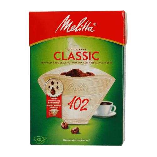 Melitta Papierowe filtry do kawy 102 Classic 80 sztuk | CoffeeLove