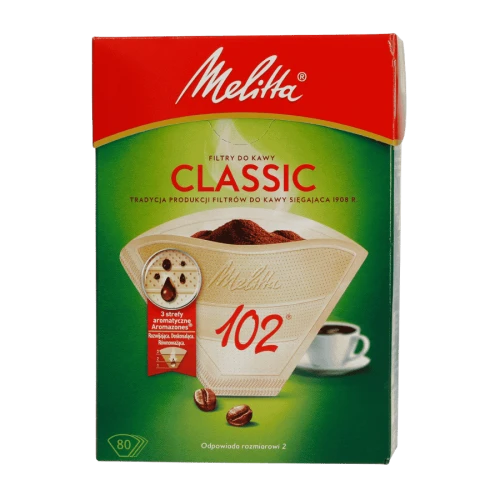 Melitta Papierowe filtry do kawy 102 Classic 80 sztuk