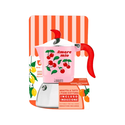 Bialetti Fruit Vibes Fiammetta Induction (4TZ) - kawiarka na indukcję (200 ml) różowa