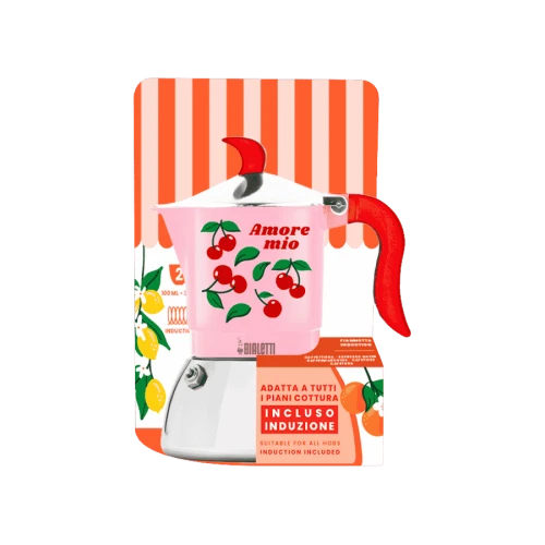 Bialetti Fruit Vibes Fiammetta Induction (2TZ) - kawiarka na indukcję (100 ml) różowa