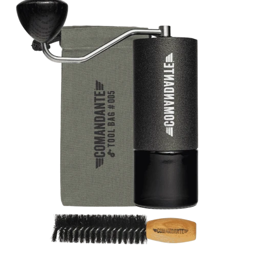 Comandante C40 MK4 Nitro-Blade Copper Mountain + Comandante Barista Brush #6 szczotka do pielęgnacji młynka + Comandante Tool Bag #5 torba na akcesoria 