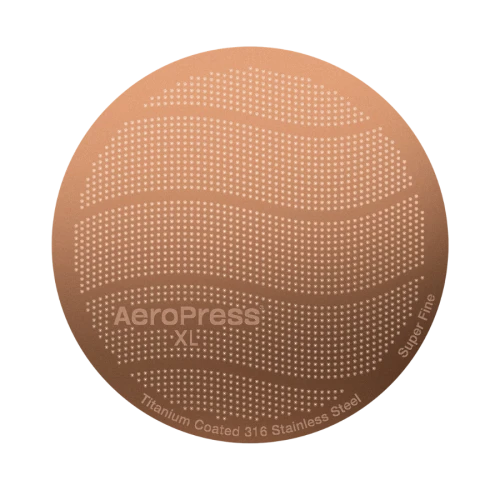 AeroPress XL – filtr metalowy wielokrotnego użytku złoty