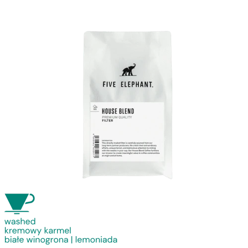 Five Elephant House Blend filtr 250 g kawa ziarnista
