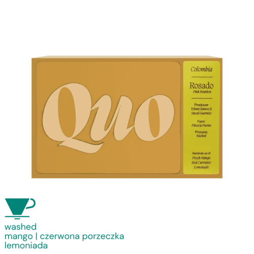 Quo Kolumbia Rosado Pink Bourbon filter 200 g