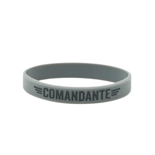 Comandante Wrist Band - silikonowa opaska (szary mat)