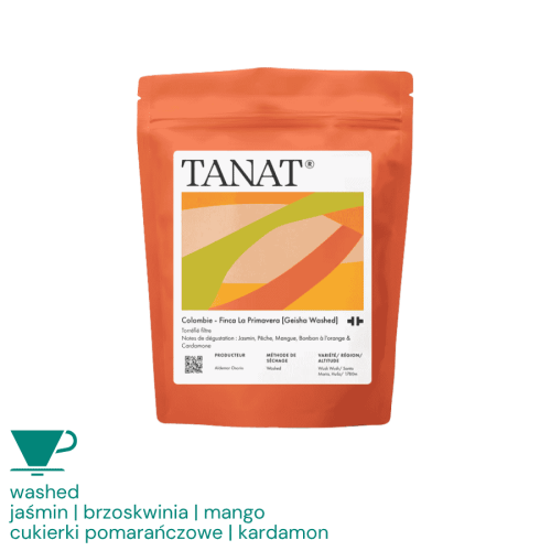 Tanat Coffee Kolumbia Finca La Primavera [Geisha Washed] filter 200 g | CoffeeLove