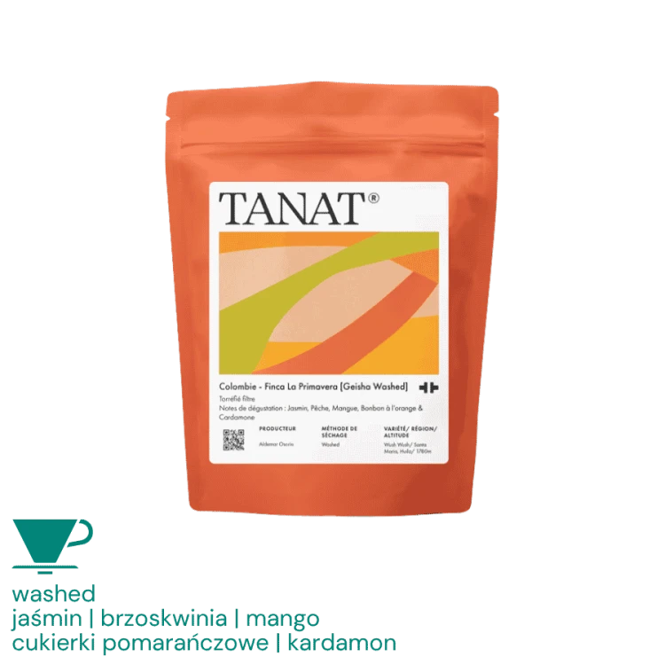 Tanat Coffee Kolumbia Finca La Primavera [Geisha Washed] filter 200 g | CoffeeLove
