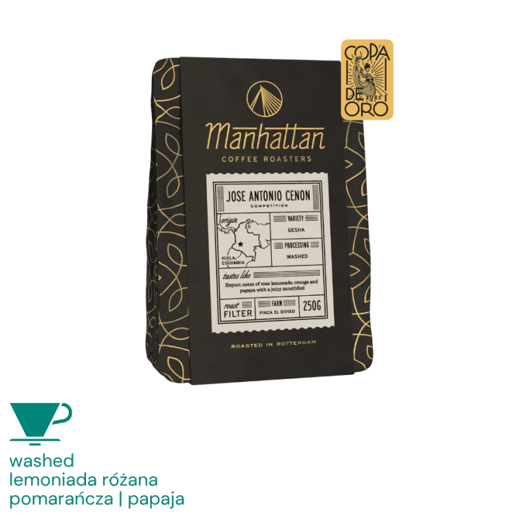 Manhattan Coffee Kolumbia Jose Antonio Cenon filter 125 g | CoffeeLove