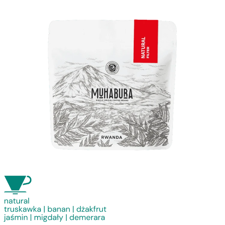 1000 Hills Muhabura Rwanda natural filtr 250g kawa ziarnista Speciality | CoffeeLove