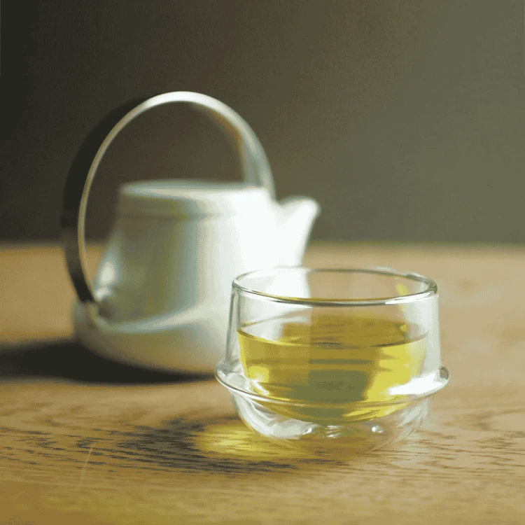 Kinto Kronos double wall tea cup 200 ml | CoffeeLove