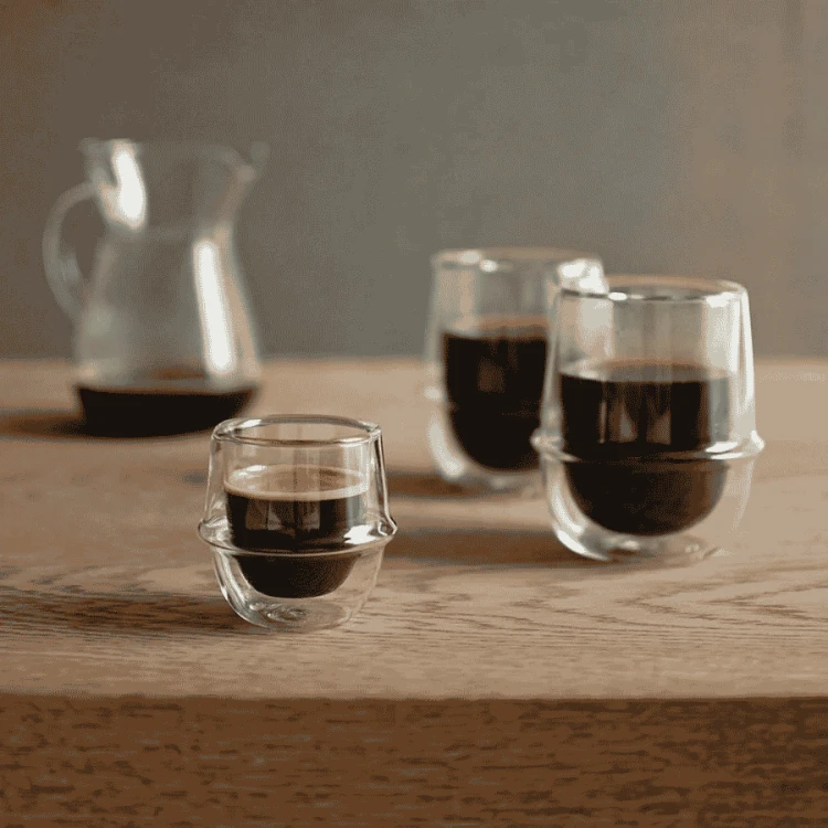 Kinto Kronos double wall coffee cup 250 ml | CoffeeLove
