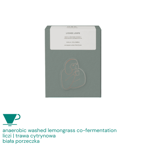 DAK Kolumbia Lychee Loops filter 125 g | CoffeeLove