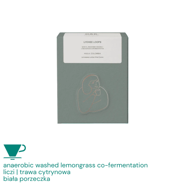 DAK Kolumbia Lychee Loops filter 125 g | CoffeeLove