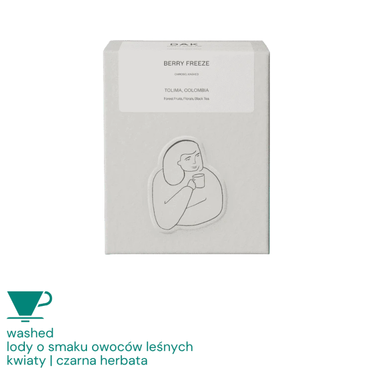 DAK Kolumbia Berry Freeze filter 200 g | CoffeeLove
