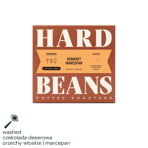 Hard Beans Blend Konkret Marcepan 250 g | CoffeeLove
