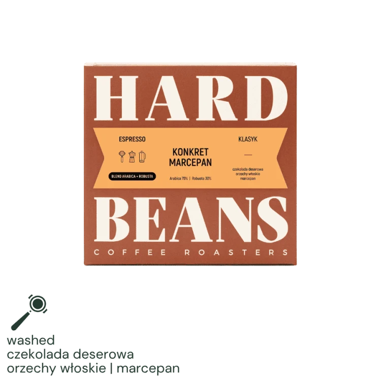 Hard Beans Blend Konkret Marcepan 250 g | CoffeeLove