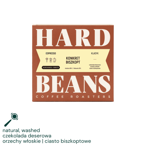 Hard Beans Blend Konkret Biszkop 250 g | CoffeeLove