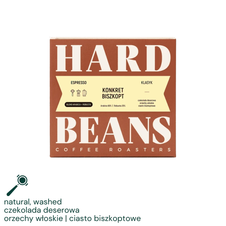 Hard Beans Blend Konkret Biszkop 250 g | CoffeeLove