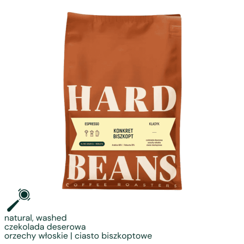 Hard Beans Blend Konkret Biszkop 1 kg | CoffeeLove