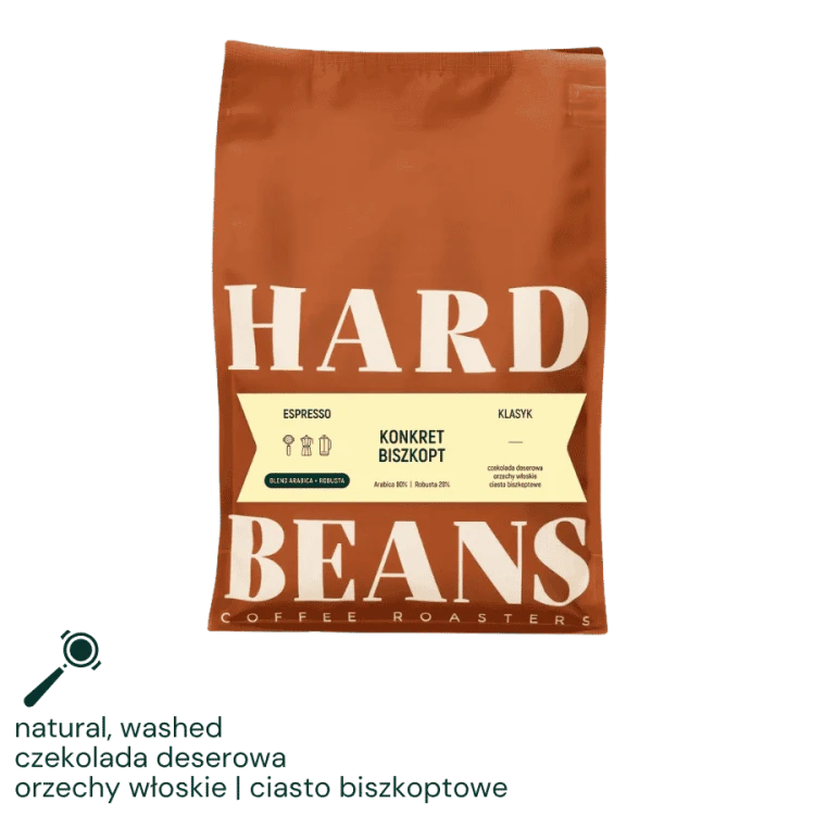 Hard Beans Blend Konkret Biszkop 1 kg | CoffeeLove
