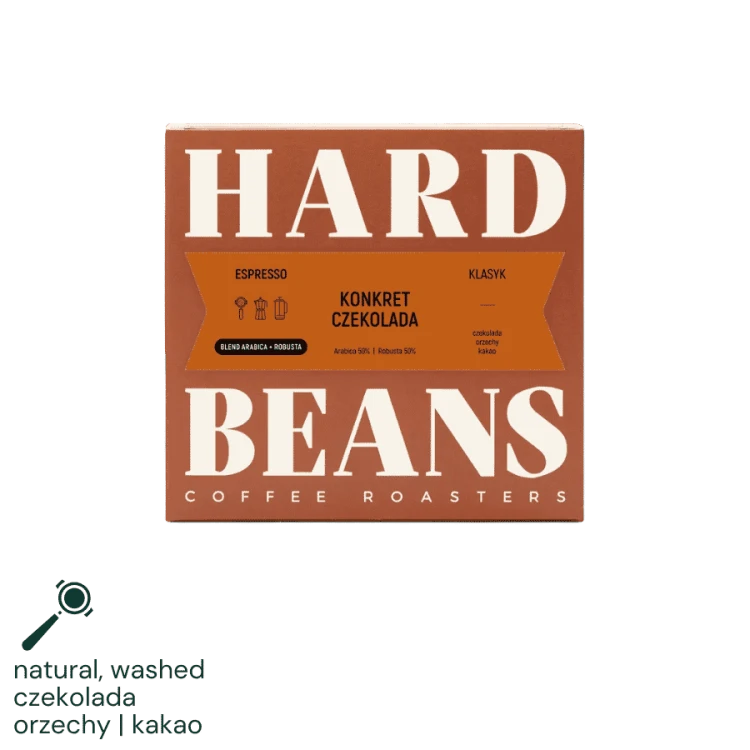 Hard Beans Blend Konkret Czekolada 250 g | CoffeeLove