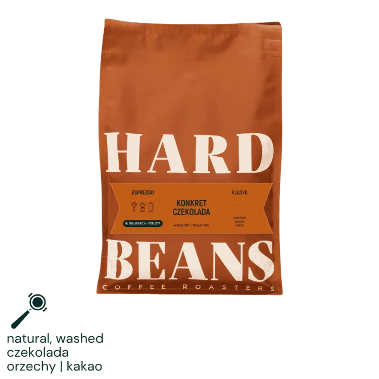 Hard Beans Blend Konkret Czekolada 1kg | CoffeeLove