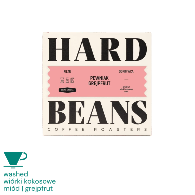 Hard Beans Blend Pewniak Grejpfrut filter 250 g | CoffeeLove