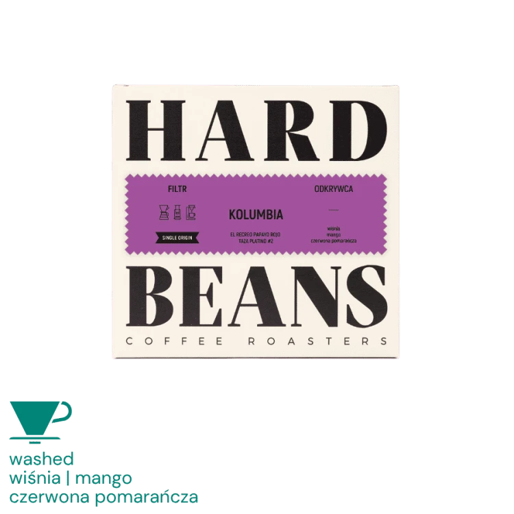 Hard Beans Kolumbia Odkrywca El Recreo Papayo Rojo Taza Platino #2 filter 250 g | CoffeeLove