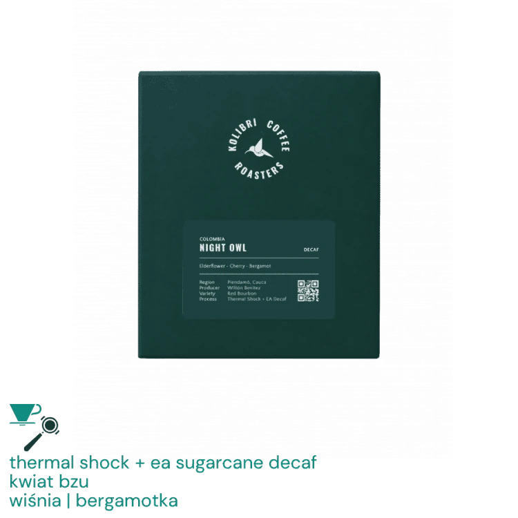 Kolibri Kolumbia Night Owl decaf 250 g | CoffeeLove