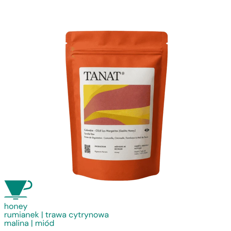 Tanat Coffee Kolumbia CGLE Las Margaritas [Geisha Honey] filter 100 g | CoffeeLove