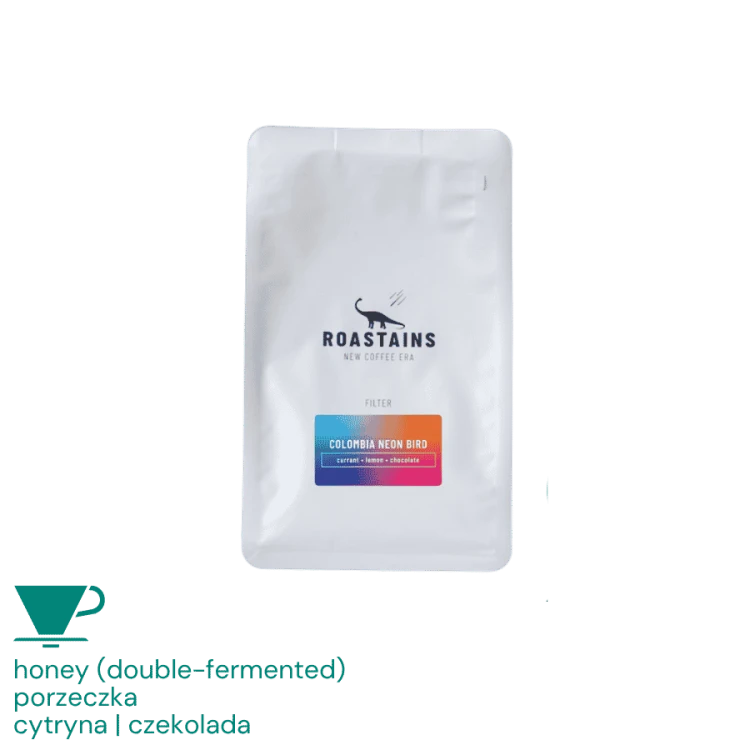 Roastains Kolumbia Neon Bird filter 250 g | CoffeeLove
